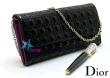 Женская вечерняя сумочка клатч Christian Dior CD888-1BK