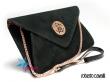 Женская черная сумка конверт  Roberto Cavalli RC5284BK
